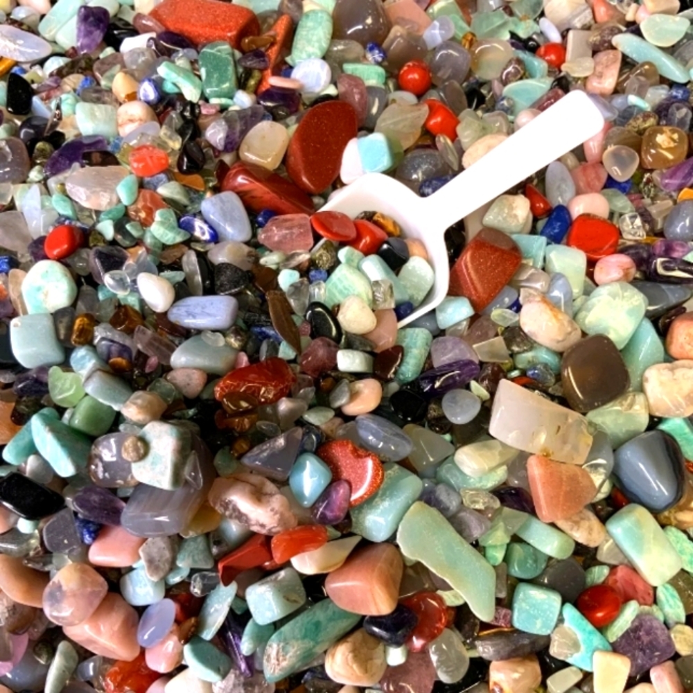 Assorted small crystal chips
